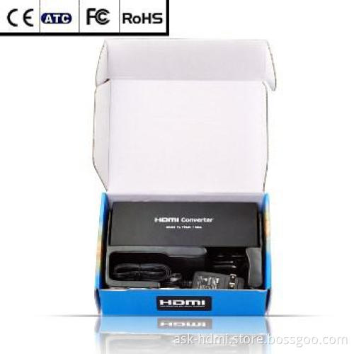 HDMI to VGA and Ypbpr adapter with L/R